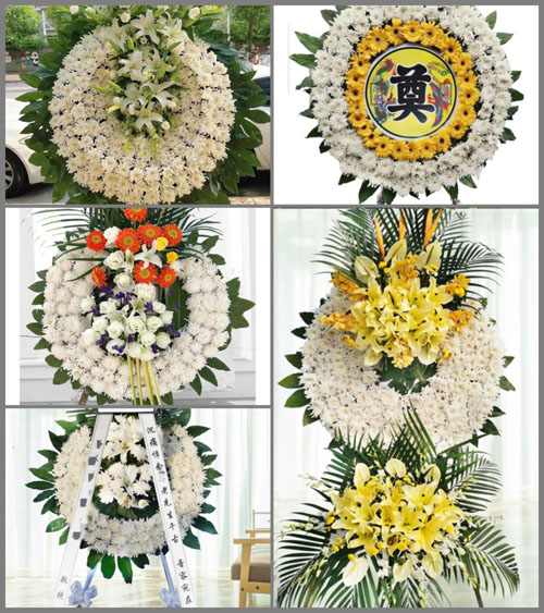 山东青岛黄岛区大场镇新官庄村花圈速递